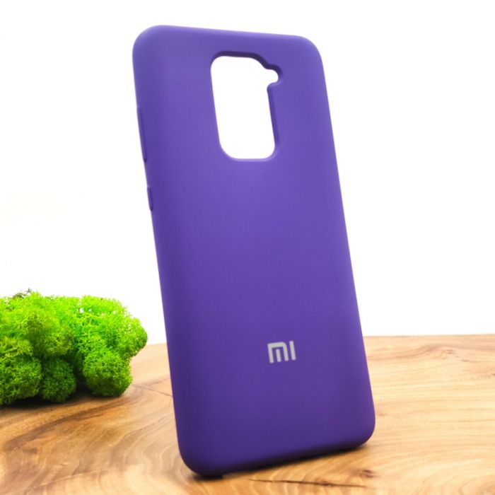 Оригинальный матовый чехол-накладка Silicone Case Xiaomi Redmi Note9 Purple