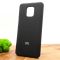 Оригинальный матовый чехол-накладка Silicone Case Xiaomi Redmi Note9s/Pro Black