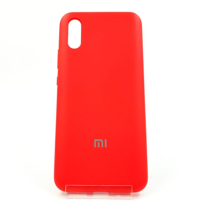 Оригинальный матовый чехол-накладка Silicone Case Xiaomi Redmi9a Red