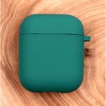 Оригинальный матовый чехол Silicone Case для AirPods Original Assembly Blue Green