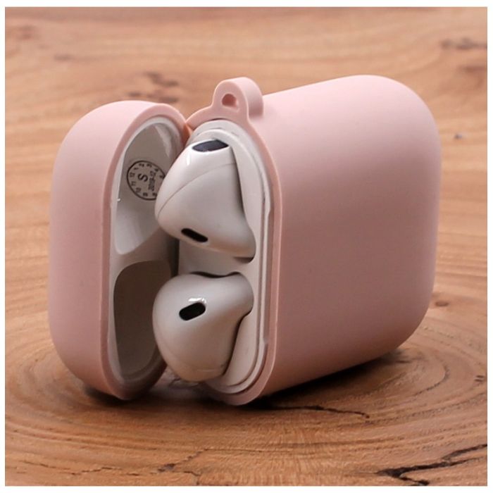 Оригинальный матовый чехол Silicone Case для AirPods Original Assembly Matte Pink