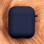 Оригинальный матовый чехол Silicone Case для AirPods Original Assembly Navy Storm