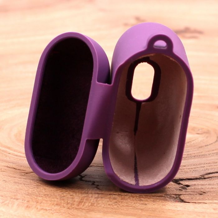 Оригинальный матовый чехол Silicone Case для AirPods Original Assembly Purple
