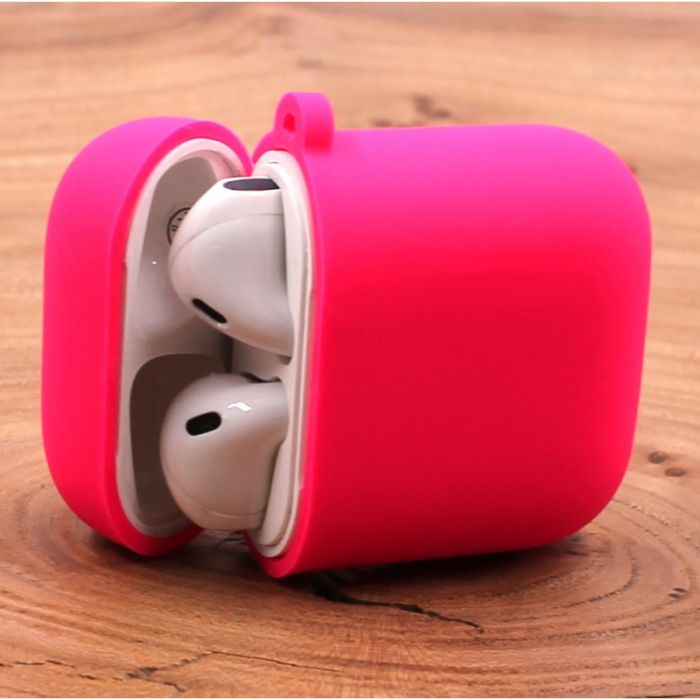 Оригинальный матовый чехол Silicone Case для AirPods Original Assembly Raspberry