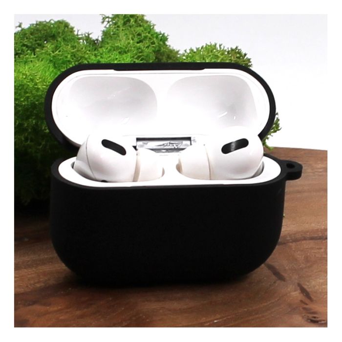 Оригинальный матовый чехол Silicone Case для AirPods Pro Original Assembly Black