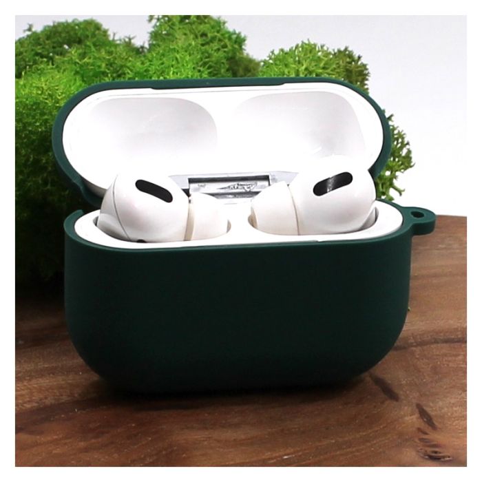 Оригинальный матовый чехол Silicone Case для AirPods Pro Original Assembly Blue Green