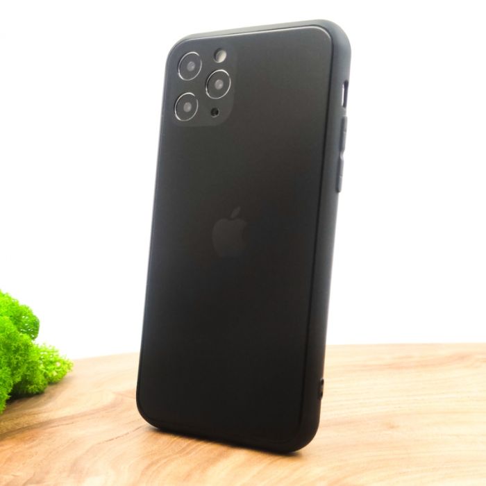 Оригинальный стеклянный чехол HOCO Glass Case для iPhone 11 Pro Max Black