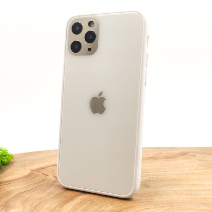 Оригинальный стеклянный чехол HOCO Glass Case для iPhone 11 Pro Max White