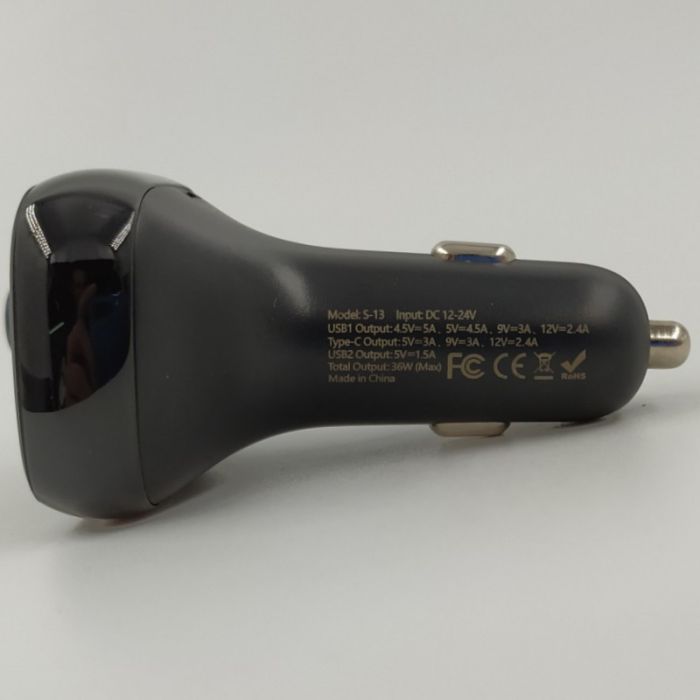 FM модулятор Baseus S-13 QC4.0 , PD3.0