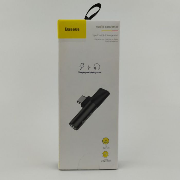 AUX переходник "Baseus L41" Type-C to Type-C +3.5mm