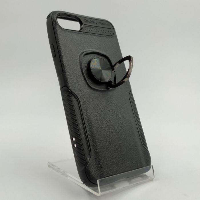 Противоударный чехол HONOR Premium с кольцом-держателем iPhone 7/8 Black