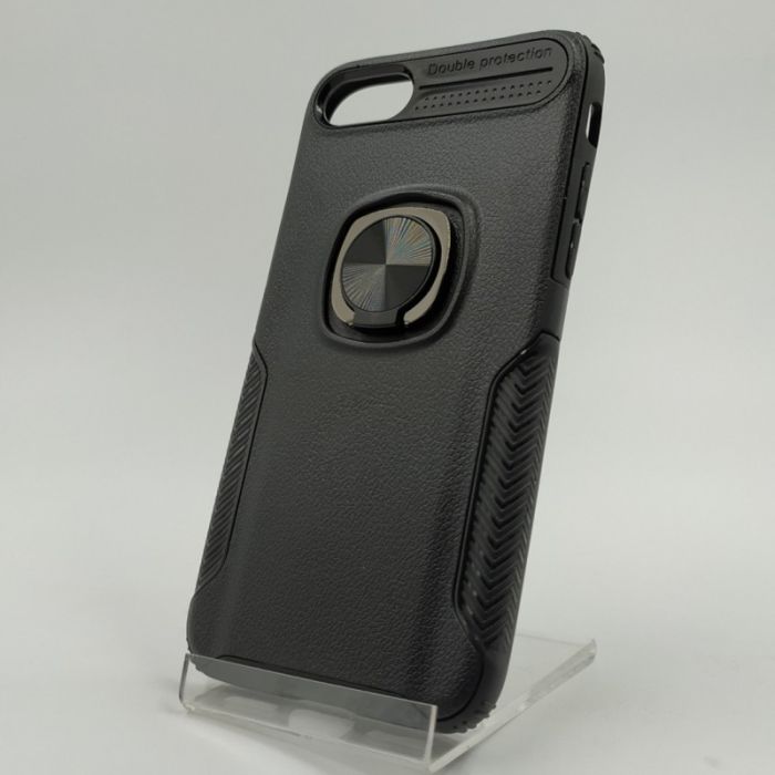 Противоударный чехол HONOR Premium с кольцом-держателем iPhone 7/8 Black