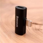 Переходник аудио+ЗУ Apple iPhone Baseus L46