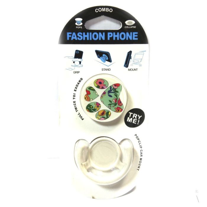 Попсокет (Popsocket) держатель для телефона 3в1 Flowers (type 1)