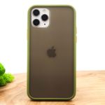Противоударный полиуретановый чехол Smoke case для Iphone 11 Pro Green