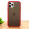 Противоударный полиуретановый чехол Smoke case  для Iphone 12 Pro (6.1) Red