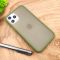 Противоударный полиуретановый чехол Smoke case для Iphone 12 Pro Max (6.7) Green