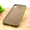 Противоударный полиуретановый чехол Smoke case для Iphone XR Green