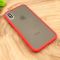 Противоударный полиуретановый чехол Smoke case для Iphone XS Max Red