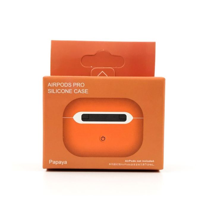 Ультратонкий силиконовый чехол для наушников  AirPods Pro REMAX Papaya