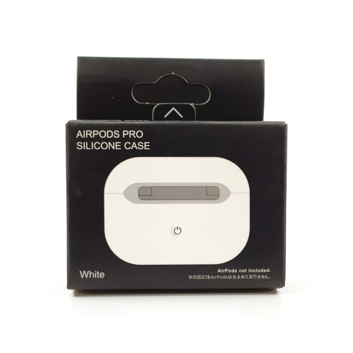 Ультратонкий силиконовый чехол для наушников  AirPods Pro REMAX White