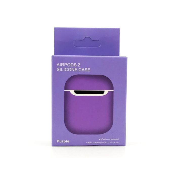 Ультратонкий силиконовый чехол для наушников  AirPods REMAX Purple