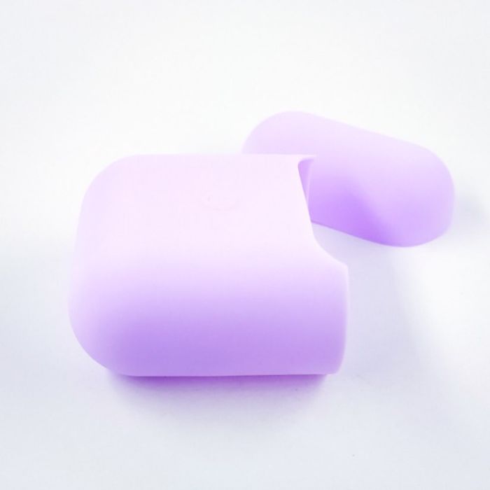 Ультратонкий силиконовый чехол для наушников  AirPods REMAX Purple