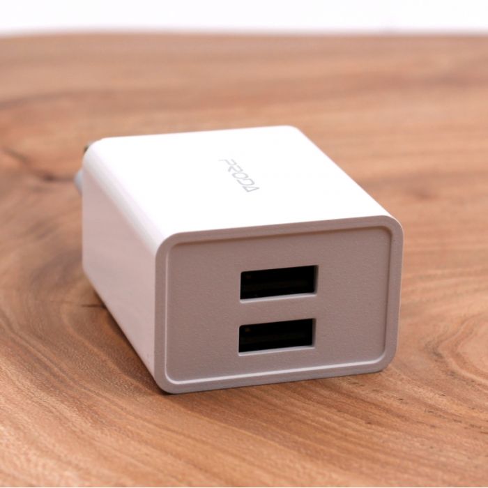 Сетевое зарядное устройство с кабелем Apple Lightning 2USB/2.4A Proda PD-A28