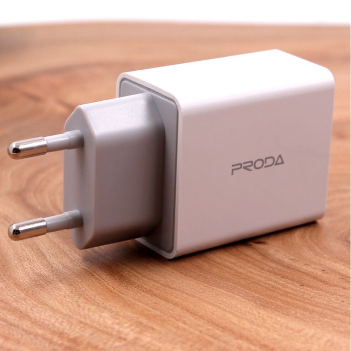 Сетевое зарядное устройство с кабелем MicroUSB 2USB/2.4A Proda PD-A28