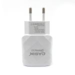 Сетевое зарядное устройство CASIM Q701 2в1 Fast Charg Fast Charge USB 3.0 A - Type-C 3A 1.2 м White (Белый)