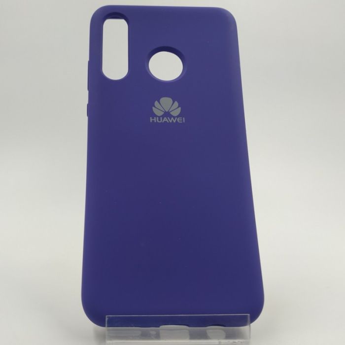 Оригинальный матовый чехол-накладка Silicone Case Huawei P30 Lite Purple