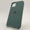 Оригинальный матовый чехол Silicone Case Iphone 11 Blue Green