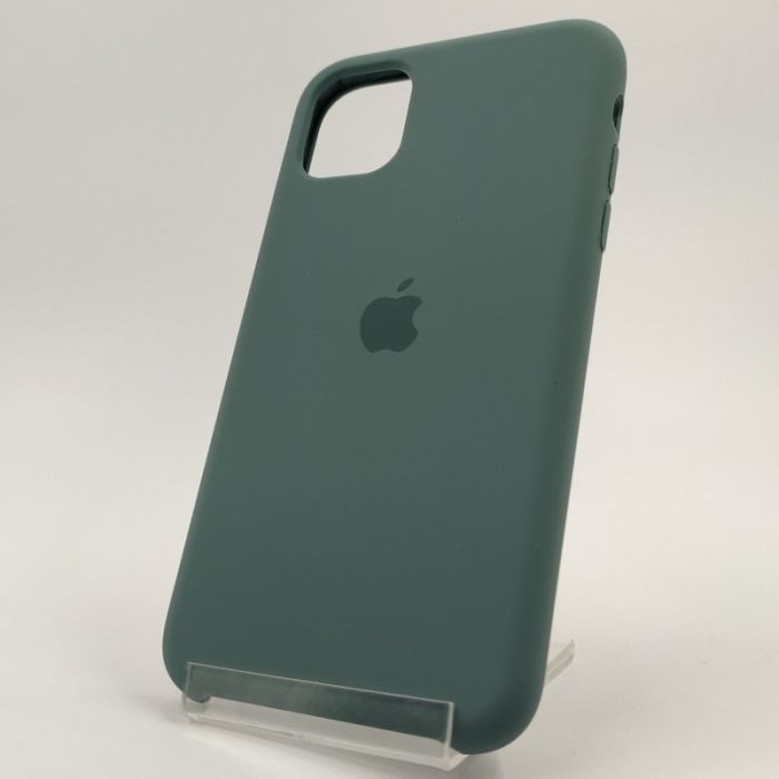 Оригинальный матовый чехол Silicone Case Iphone 11 Blue Green
