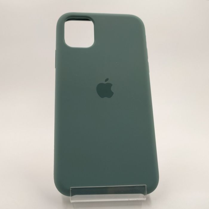Оригинальный матовый чехол Silicone Case Iphone 11 Blue Green
