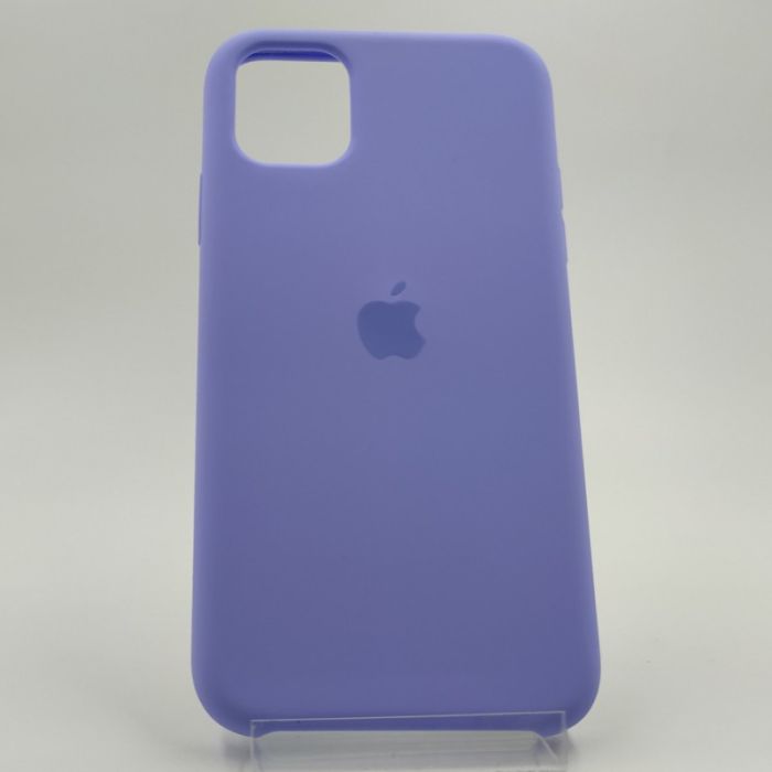 Оригинальный матовый чехол Silicone Case Iphone 11 Light Purple