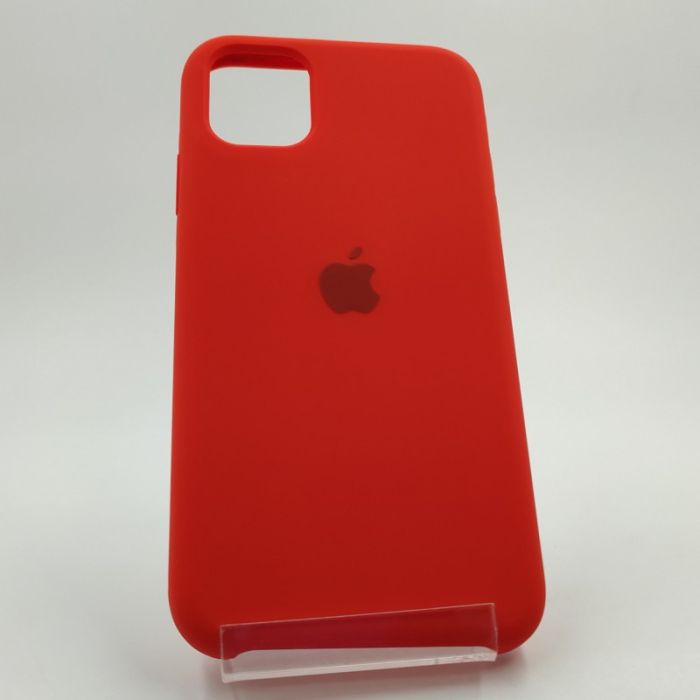 Оригинальный матовый чехол Silicone Case Iphone 11 Red
