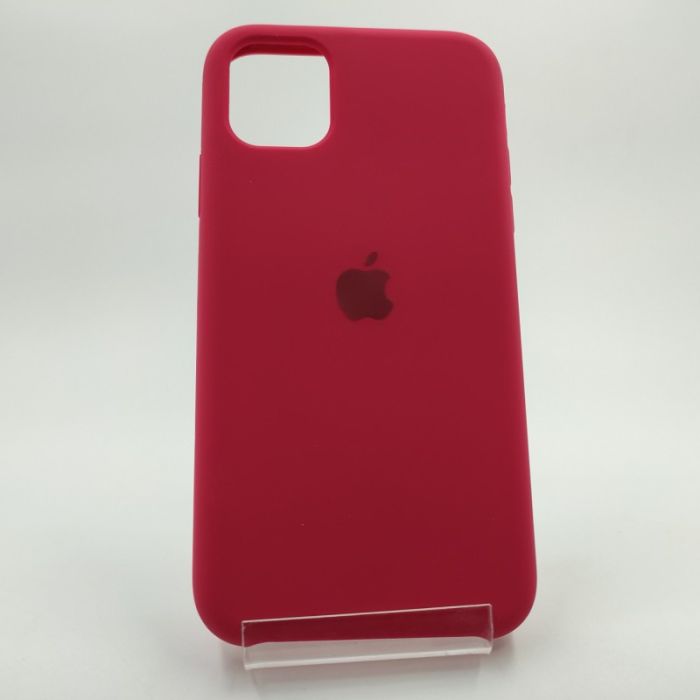 Оригинальный матовый чехол Silicone Case Iphone 11 Rose red