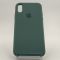 Оригинальный матовый чехол Silicone Case Iphone X/Xs Blue Green