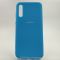 Оригинальный матовый чехол Silicone Case Samsung A50/A30s JUST BLUE