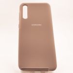 Оригинальный матовый чехол-накладка Silicone Case Samsung A50/A30s  MATTE PINK
