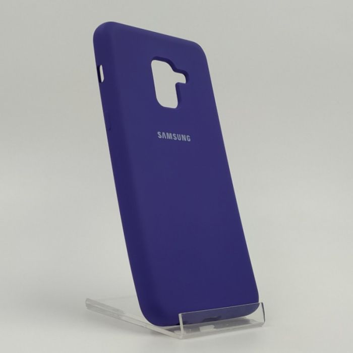 Оригинальный матовый чехол Silicone Case Samsung A40 Black