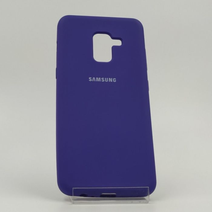 Оригинальный матовый чехол Silicone Case Samsung A40 Black