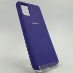 Оригинальный матовый чехол-накладка Silicone Case Samsung A51 Purple