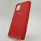 Оригинальный матовый чехол-накладка Silicone Case Samsung A51 Red
