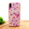 Силиконовый чехол-накладка цветы со стразами для Iphone XS