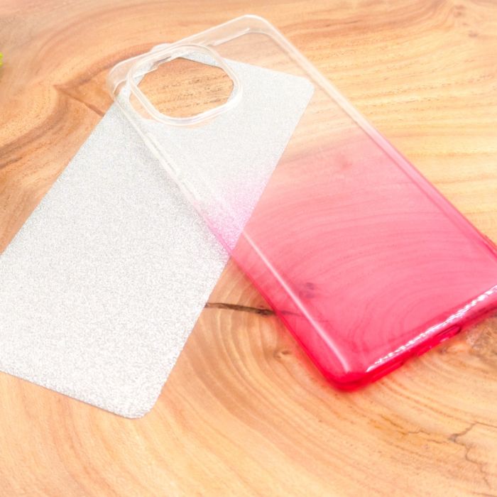 Силиконовый чехол с блёстками VAJA Xiaomi Mi11 Pink