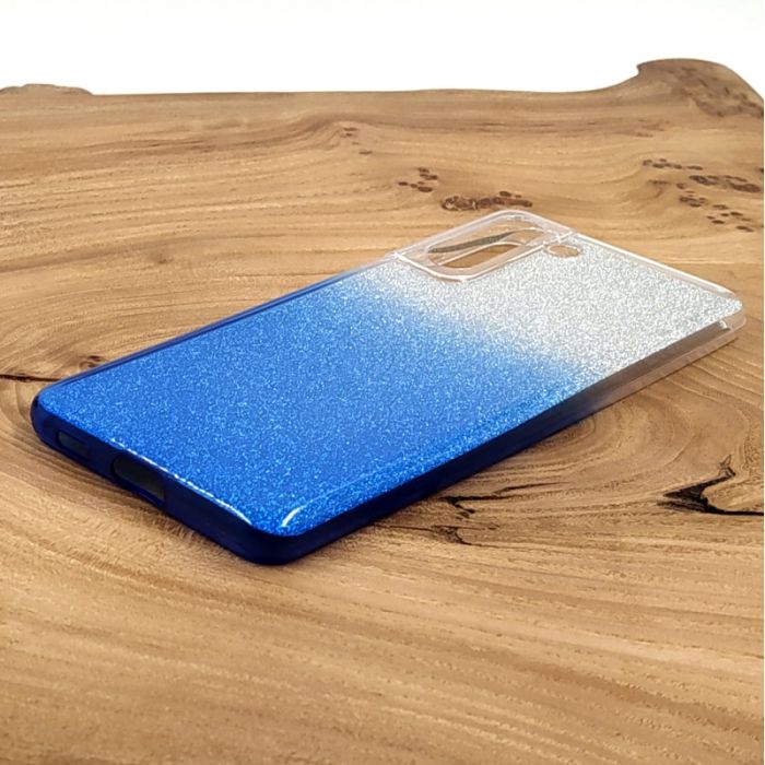Силиконовый чехол VAJA градиент для Samsung S21+ Blue