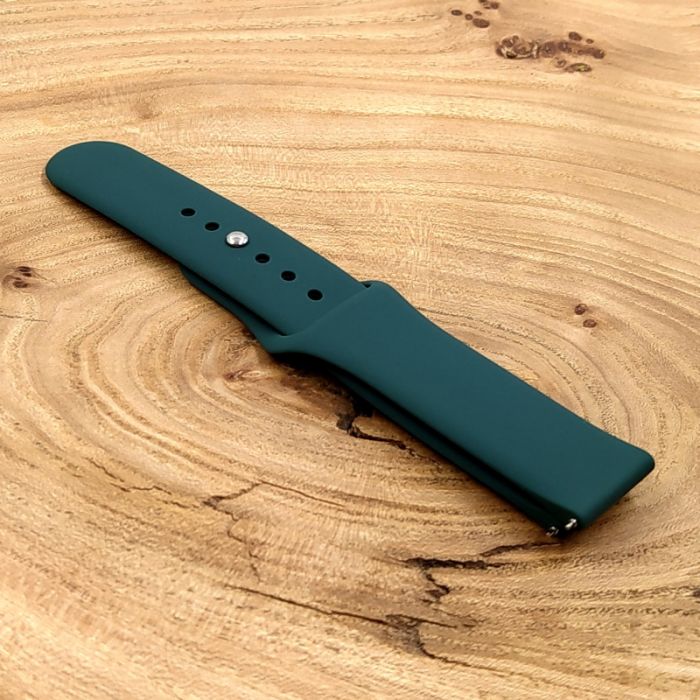 Силиконовый ремешок Amazfit/Philips Q1/G4/X16/Mi A6 Marine Green