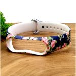Силиконовый ремешок браслет для Mi Band 5 Rose Blue