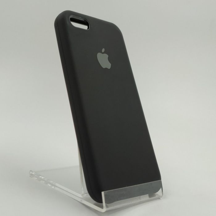 Оригинальный матовый чехол Silicone Case iPhone 5G/5S/5SE Black